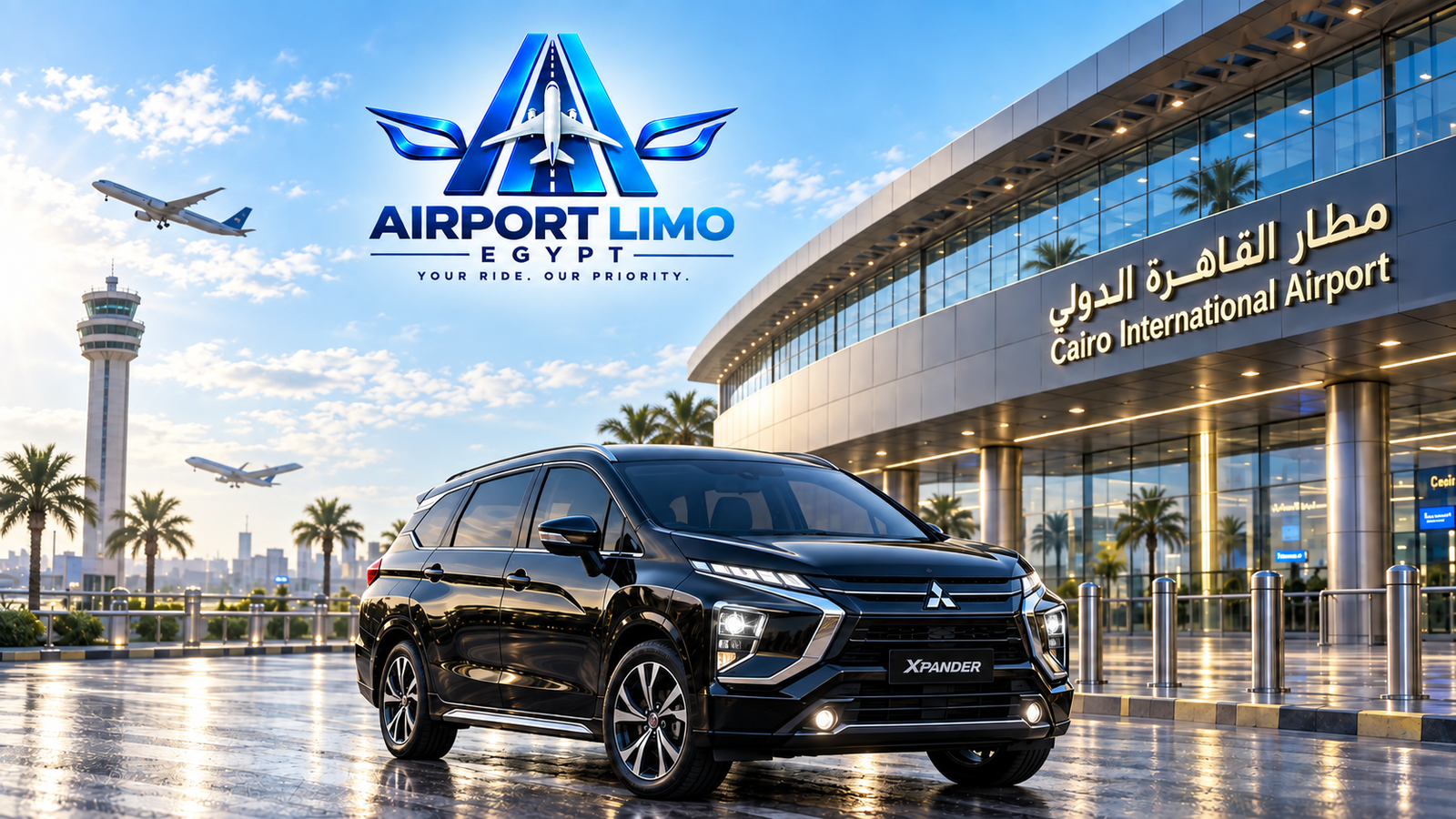 سيارة حديثة من أسطول Airport Limo Eg